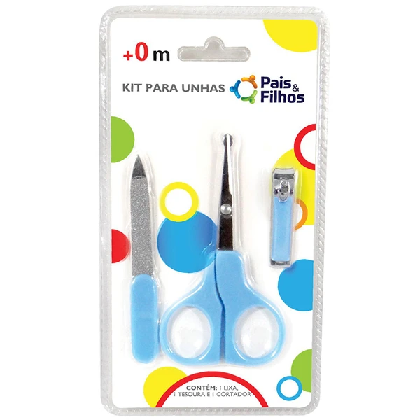Kit manicure infantil - azul