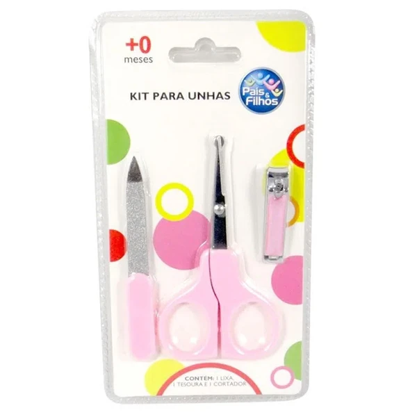 Kit manicure infantil - rosa