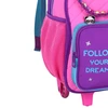 Kit mochila carrinho 16" com orelhinhas de pompom, lancheira térmica 9" e estojo escolar Follow Your Dreams Luluca