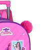 Kit mochila carrinho 16" com orelhinhas de pompom, lancheira térmica 9" e estojo escolar Follow Your Dreams Luluca