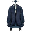 Kit mochila carrinho 2 em 1 360°, lancheira térmica e estojo escolar box azul Up4You