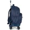 Kit mochila carrinho 2 em 1 360°, lancheira térmica e estojo escolar box azul Up4You