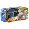 Kit mochila carrinho infantil 16" e estojo escolar Mickey X1 Disney