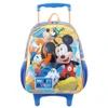 Kit mochila carrinho infantil 16" e estojo escolar Mickey X1 Disney
