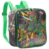 Kit mochila carrinho infantil 16", lancheira térmica e estojo escolar As Tartarugas Ninja X Nickelodeon