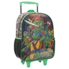 Kit mochila carrinho infantil 16", lancheira térmica e estojo escolar As Tartarugas Ninja X Nickelodeon