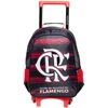 Kit mochila carrinho infantil 16", lancheira térmica e estojo escolar Flamengo R Xeryus