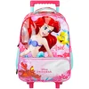 Kit mochila carrinho infantil 2 em 1 16", lancheira térmica e estojo escolar Ariel Y Disney Xeryus