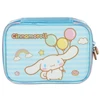 Kit mochila carrinho infantil 2 em 1 16", lancheira térmica e estojo escolar box azul acetinado Cinnamoroll Sanrio Luxcel