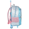 Kit mochila carrinho infantil 2 em 1 16", lancheira térmica e estojo escolar box azul acetinado Cinnamoroll Sanrio Luxcel