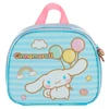 Kit mochila carrinho infantil 2 em 1 16", lancheira térmica e estojo escolar box azul acetinado Cinnamoroll Sanrio Luxcel