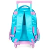 Kit mochila carrinho infantil 2 em 1 17", lancheira térmica e estojo escolar box em material acetinado e holográfico Stitch Disney Luxcel - azul