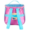 Kit mochila carrinho infantil 2 em 1 17", lancheira térmica e estojo escolar box em material acetinado e holográfico Stitch Disney Luxcel - roxo