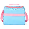 Kit mochila carrinho infantil 2 em 1 18" e lancheira térmica rosa com chaveiro emborrachado Stitch Disney Up4You