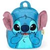 Kit mochila carrinho infantil 2 em 1 18", lancheira térmica e estojo escolar Stitch Disney Luxcel - azul