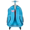 Kit mochila carrinho infantil 2 em 1 18", lancheira térmica e estojo escolar Stitch Disney Luxcel - azul