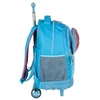 Kit mochila carrinho infantil 2 em 1 18", lancheira térmica e estojo escolar Stitch Disney Luxcel - azul