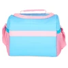 Kit mochila carrinho infantil 2 em 1 18", lancheira térmica e estojo escolar box azul Stitch Disney Luxcel