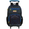 Kit mochila carrinho infantil 2 em 1 18", lancheira térmica e estojo escolar preto Sonic The Hedgehog SEGA Luxcel