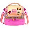 Kit mochila carrinho infantil 2 em 1 360° 17", lancheira térmica e estojo escolar Tween Summer Girl Xeryus
