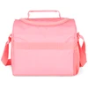 Kit mochila carrinho infantil 2 em 1 360° 18", lancheira térmica e estojo escolar box rosa Stitch Disney Luxcel