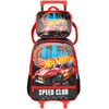 Kit mochila carrinho infantil 2 em 1 e lancheira térmica Hot Wheels Mattel Luxcel - preto
