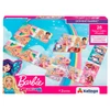 Kit mochila carrinho infantil 2 em 1, lancheira térmica e estojo escolar box pink holográfico Barbie Mattel Luxcel + brinde