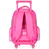 Kit mochila carrinho infantil 2 em 1, lancheira térmica e estojo escolar box pink holográfico Barbie Mattel Luxcel + brinde