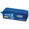 Kit mochila carrinho infantil, lancheira térmica e estojo escolar Sonic The Hedgehog Let's Go! SEGA Pacific