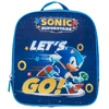 Kit mochila carrinho infantil, lancheira térmica e estojo escolar Sonic The Hedgehog Let's Go! SEGA Pacific