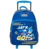 Kit mochila carrinho infantil, lancheira térmica e estojo escolar Sonic The Hedgehog Let's Go! SEGA Pacific