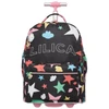 Kit mochila carrinho, lancheira térmica 2 em 1 e estojo escolar box Lilica Ripilica Prisma