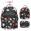 Kit mochila carrinho, lancheira térmica 2 em 1 e estojo escolar box Lilica Ripilica Prisma