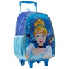Kit mochila carrinho, lancheira térmica e estojo Cinderela X 16"
