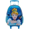 Kit mochila carrinho, lancheira térmica e estojo Cinderela X 16"
