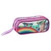 Kit mochila carrinho, lancheira térmica e estojo Unicórnio 16"