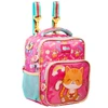 Kit mochila de costas, lancheira térmica 2 em 1 e estojo escolar Tween Gato Confetti 1 Xeryus