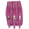 Kit mochila de costas, lancheira térmica e estojo escolar Angel Stitch Disney Luxcel - roxo
