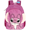 Kit mochila de costas, lancheira térmica e estojo escolar Angel Stitch Disney Luxcel - roxo