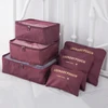 Kit organizador necessaire de mala 6 peças