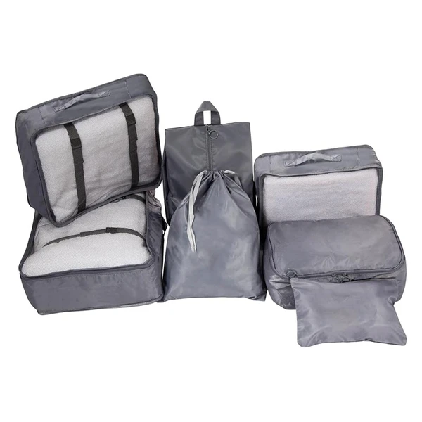 Kit organizador necessaire de mala 7 peças