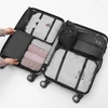 Kit organizador necessaire de mala 7 peças