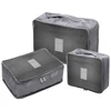 Kit organizador necessaire de mala cinza Lyor 6 peças