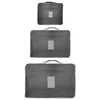 Kit organizador necessaire de mala cinza Lyor 6 peças