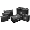 Kit organizador necessaire de mala preta Lyor 6 peças