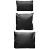 Kit organizador necessaire de mala preta Lyor 6 peças
