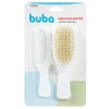 Kit pente e escova com cerdas naturais Buba