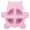 Kit refeição infantil em bambu ecológico Baby Bear Rosa Lyor 3 peças