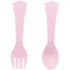 Kit refeição infantil em bambu ecológico Baby Bear Rosa Lyor 3 peças