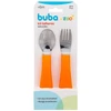 Kit talher infantil BubaZoo Leãozinho laranja Buba